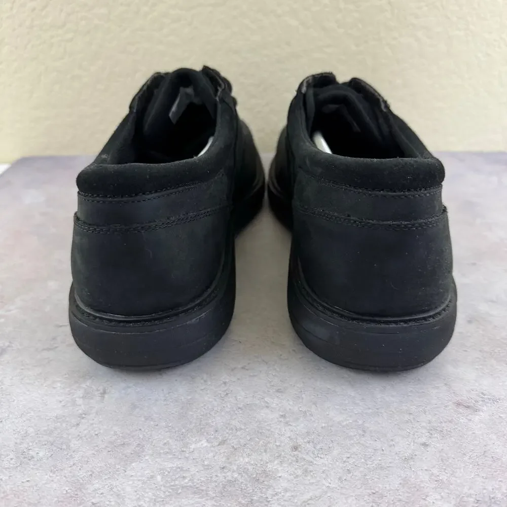 Merrell Shoes Mens Size 14 World Vue Lace-Up Black Nubuck Leather J94019